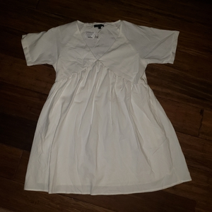 Ivory Babydoll gauze dress‎ NWT Juniors S